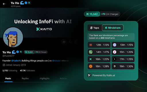 Kaito Radar from Chrome web store to be run with OffiDocs Chromium online Kaito Radar from Chrome web store to be run with OffiDocs Chromium online
