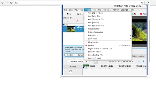 Kdenlive video editor from Chrome web store to be run with OffiDocs Chromium online Kdenlive video editor from Chrome web store to be run with OffiDocs Chromium online