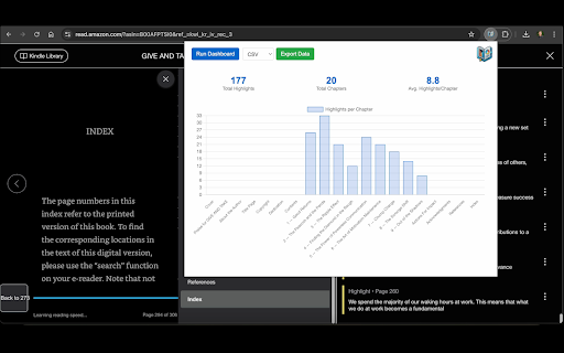Kindle Highlights Dash from Chrome web store to be run with OffiDocs Chromium online Kindle Highlights Dash from Chrome web store to be run with OffiDocs Chromium online