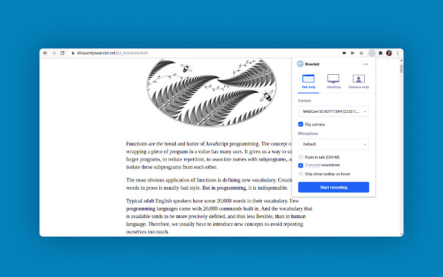 Knorket Share Record, Annotate and Share from Chrome web store to be run with OffiDocs Chromium online Knorket Share Record, Annotate and Share from Chrome web store to be run with OffiDocs Chromium online
