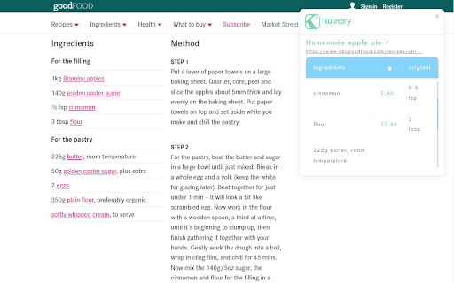 Kulinary from Chrome web store to be run with OffiDocs Chromium online Kulinary from Chrome web store to be run with OffiDocs Chromium online