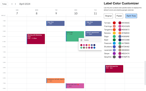 LabelColorCustomizer for Google Calendar from Chrome web store to be run with OffiDocs Chromium online LabelColorCustomizer for Google Calendar from Chrome web store to be run with OffiDocs Chromium online