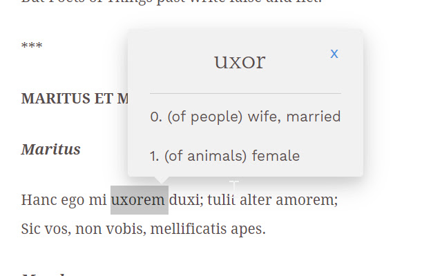 Latin dictionary from Chrome web store to be run with OffiDocs Chromium online Latin dictionary from Chrome web store to be run with OffiDocs Chromium online