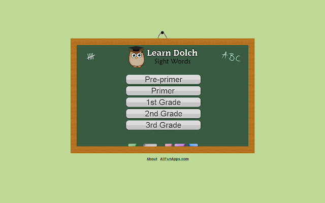 Learn Dolch Sight Words from Chrome web store to be run with OffiDocs Chromium online Learn Dolch Sight Words from Chrome web store to be run with OffiDocs Chromium online