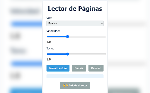 Lector de Páginas Avanzado from Chrome web store to be run with OffiDocs Chromium online Lector de Páginas Avanzado from Chrome web store to be run with OffiDocs Chromium online