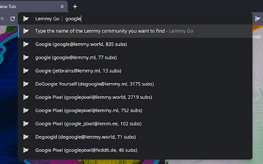 Lemmy Go from Chrome web store to be run with OffiDocs Chromium online Lemmy Go from Chrome web store to be run with OffiDocs Chromium online