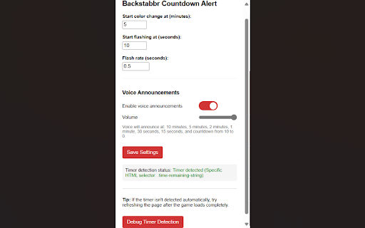 LessGrace! Backstabbr Countdown Alert for online Diplomacy from Chrome web store to be run with OffiDocs Chromium online LessGrace! Backstabbr Countdown Alert for online Diplomacy from Chrome web store to be run with OffiDocs Chromium online