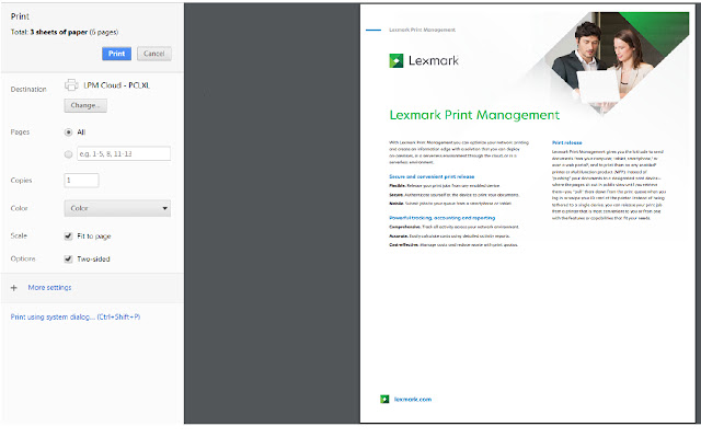 Lexmark Cloud Print Management for Chrome from Chrome web store to be run with OffiDocs Chromium online Lexmark Cloud Print Management for Chrome from Chrome web store to be run with OffiDocs Chromium online