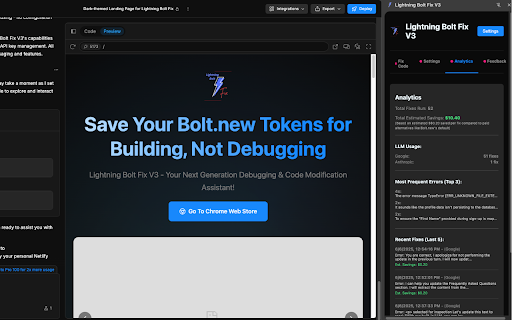 Lightning Bolt Fix V3 from Chrome web store to be run with OffiDocs Chromium online Lightning Bolt Fix V3 from Chrome web store to be run with OffiDocs Chromium online