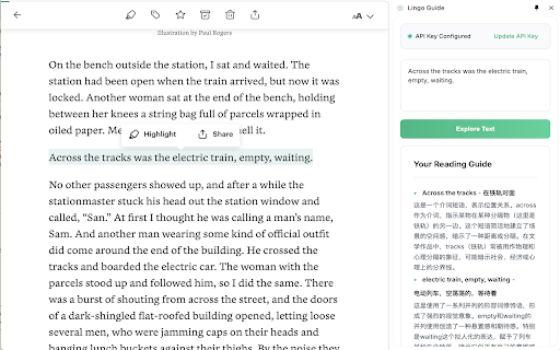 Lingo Guide from Chrome web store to be run with OffiDocs Chromium online Lingo Guide from Chrome web store to be run with OffiDocs Chromium online