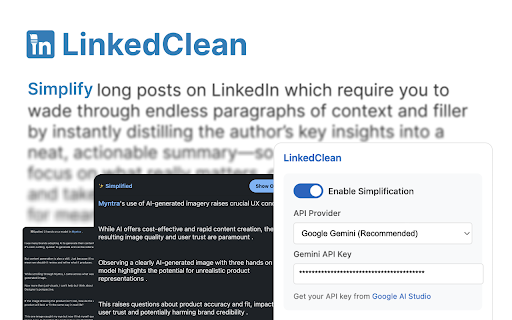 LinkedClean from Chrome web store to be run with OffiDocs Chromium online LinkedClean from Chrome web store to be run with OffiDocs Chromium online