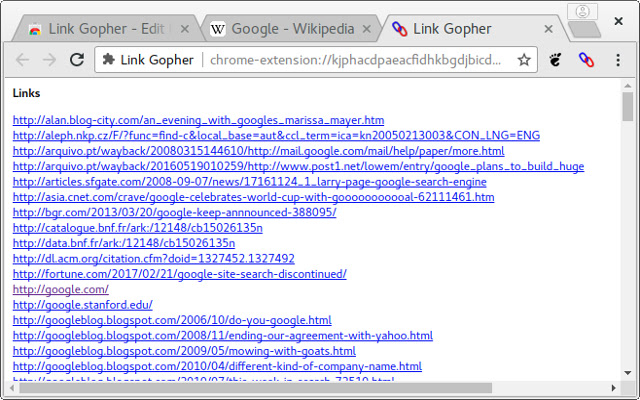 Link Gopher from Chrome web store to be run with OffiDocs Chromium online Link Gopher from Chrome web store to be run with OffiDocs Chromium online
