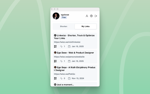 Linkwizz Advanced URL Shortener from Chrome web store to be run with OffiDocs Chromium online Linkwizz Advanced URL Shortener from Chrome web store to be run with OffiDocs Chromium online