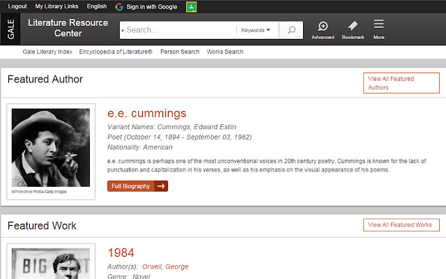 Literature Resource Center from Chrome web store to be run with OffiDocs Chromium online Literature Resource Center from Chrome web store to be run with OffiDocs Chromium online