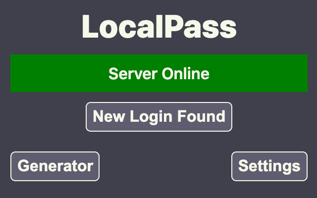 LocalPass from Chrome web store to be run with OffiDocs Chromium online LocalPass from Chrome web store to be run with OffiDocs Chromium online