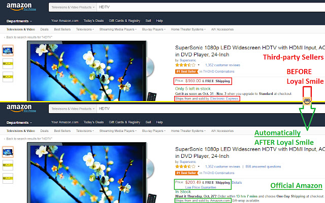 Loyal Smile Set Amazon As Default Seller from Chrome web store to be run with OffiDocs Chromium online Loyal Smile Set Amazon As Default Seller from Chrome web store to be run with OffiDocs Chromium online