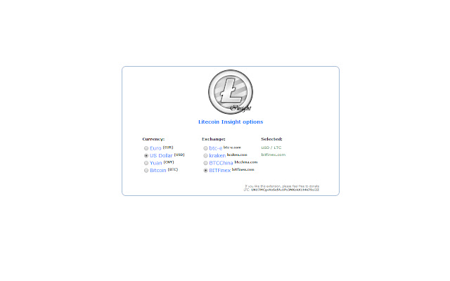 LTC Insight from Chrome web store to be run with OffiDocs Chromium online LTC Insight from Chrome web store to be run with OffiDocs Chromium online