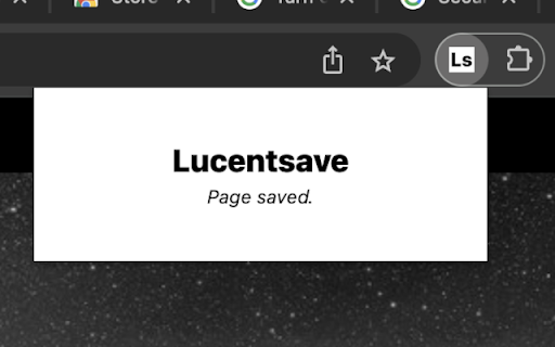 Lucentsave from Chrome web store to be run with OffiDocs Chromium online Lucentsave from Chrome web store to be run with OffiDocs Chromium online