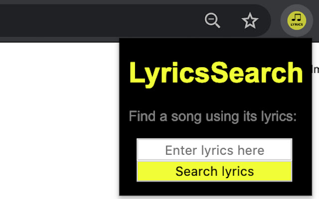 LyricSearch from Chrome web store to be run with OffiDocs Chromium online LyricSearch from Chrome web store to be run with OffiDocs Chromium online