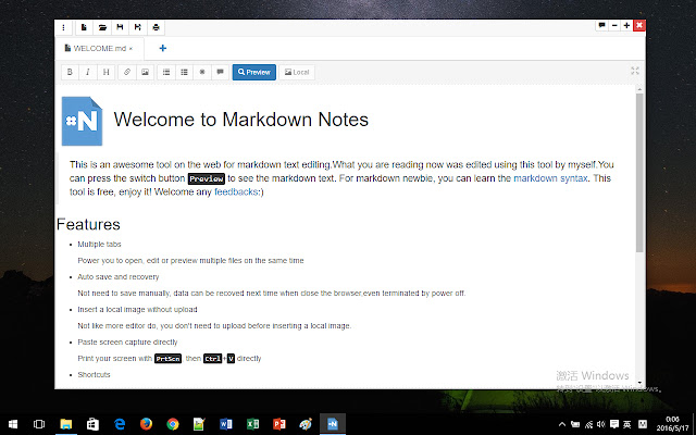 Markdown Notes from Chrome web store to be run with OffiDocs Chromium online Markdown Notes from Chrome web store to be run with OffiDocs Chromium online