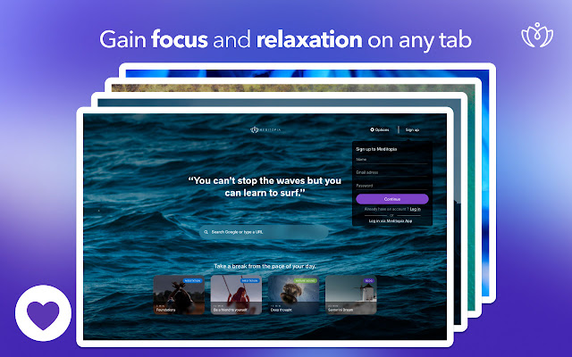 Meditopia from Chrome web store to be run with OffiDocs Chromium online Meditopia from Chrome web store to be run with OffiDocs Chromium online