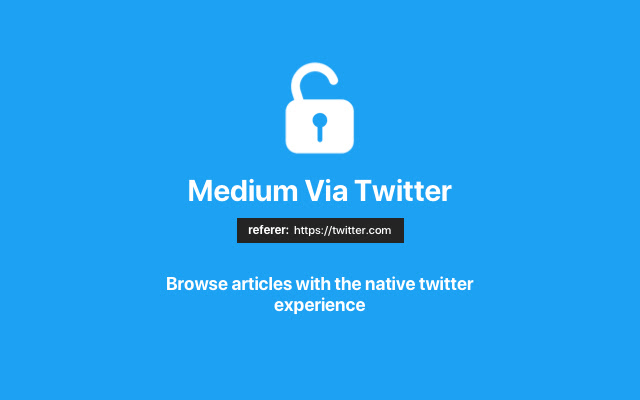 Medium Via Twitter from Chrome web store to be run with OffiDocs Chromium online Medium Via Twitter from Chrome web store to be run with OffiDocs Chromium online