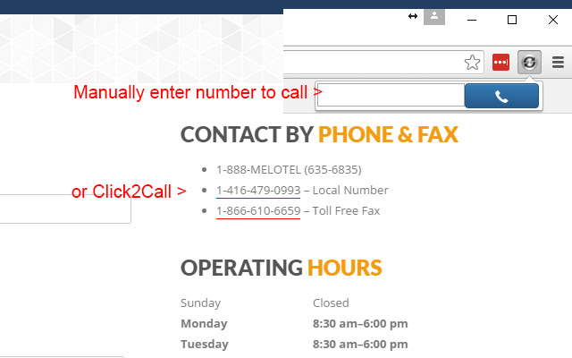 MeloSIP Click2Call from Chrome web store to be run with OffiDocs Chromium online MeloSIP Click2Call from Chrome web store to be run with OffiDocs Chromium online