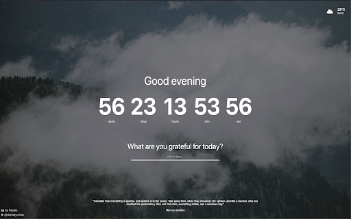 Memento Mori The Death Clock of Life from Chrome web store to be run with OffiDocs Chromium online Memento Mori The Death Clock of Life from Chrome web store to be run with OffiDocs Chromium online