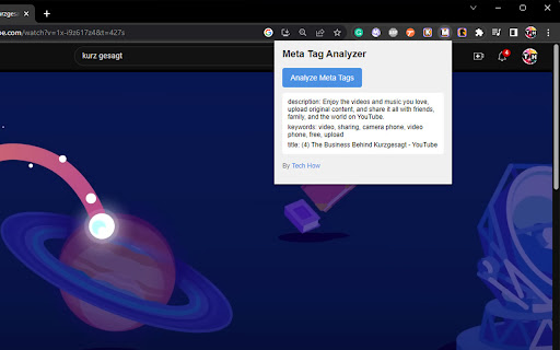 MetaTag Analyzer from Chrome web store to be run with OffiDocs Chromium online MetaTag Analyzer from Chrome web store to be run with OffiDocs Chromium online