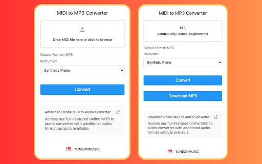MIDI to MP3 Converter from Chrome web store to be run with OffiDocs Chromium online MIDI to MP3 Converter from Chrome web store to be run with OffiDocs Chromium online