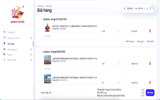 Minh Khôi Logistics Extension from Chrome web store to be run with OffiDocs Chromium online Minh Khôi Logistics Extension from Chrome web store to be run with OffiDocs Chromium online