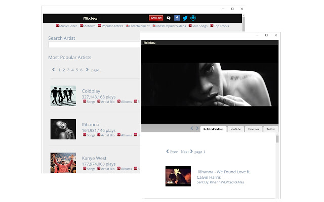 Mixley Music Video from Chrome web store to be run with OffiDocs Chromium online Mixley Music Video from Chrome web store to be run with OffiDocs Chromium online