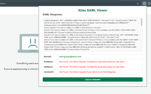 MongoDB SAML Response Viewer from Chrome web store to be run with OffiDocs Chromium online MongoDB SAML Response Viewer from Chrome web store to be run with OffiDocs Chromium online