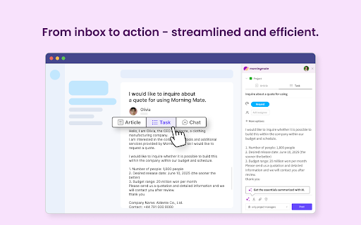 Morningmate: Workspace with AI from Chrome web store to be run with OffiDocs Chromium online Morningmate: Workspace with AI from Chrome web store to be run with OffiDocs Chromium online