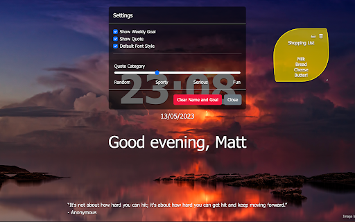 Motivational Quotes Tab from Chrome web store to be run with OffiDocs Chromium online Motivational Quotes Tab from Chrome web store to be run with OffiDocs Chromium online
