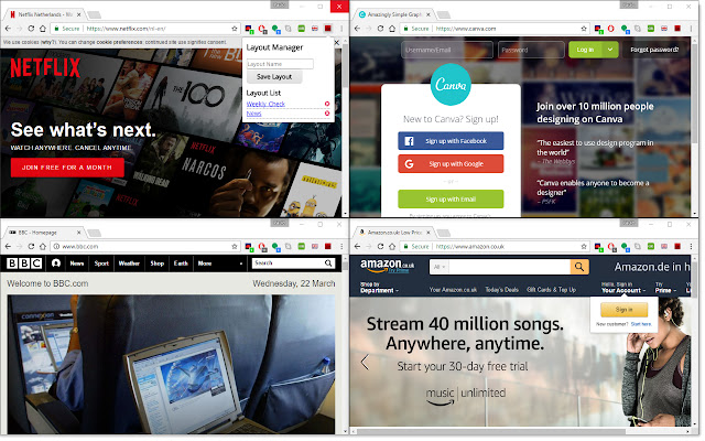 Multi Layout Manager from Chrome web store to be run with OffiDocs Chromium online Multi Layout Manager from Chrome web store to be run with OffiDocs Chromium online