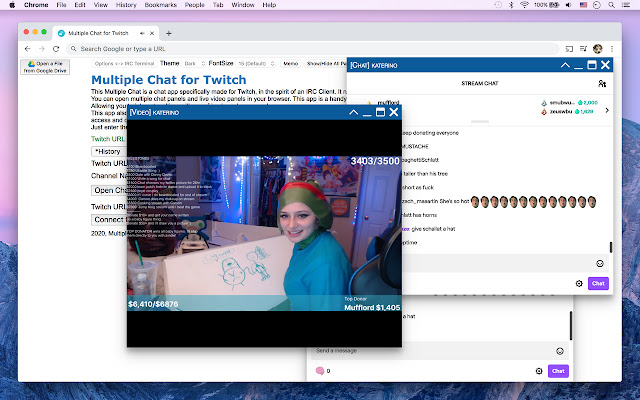 Multiple Chat for Twitch™ from Chrome web store to be run with OffiDocs Chromium online Multiple Chat for Twitch™ from Chrome web store to be run with OffiDocs Chromium online