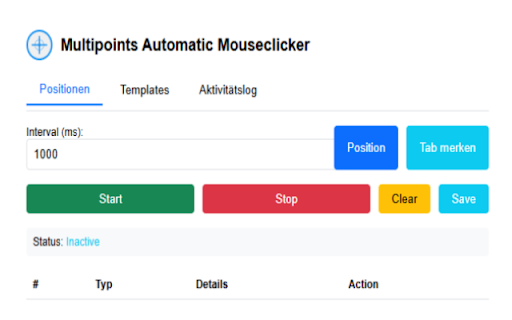 Multipoints Automatic Mouseclicker from Chrome web store to be run with OffiDocs Chromium online Multipoints Automatic Mouseclicker from Chrome web store to be run with OffiDocs Chromium online