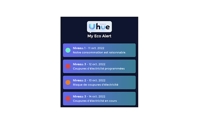 MyEcoAlert from Chrome web store to be run with OffiDocs Chromium online MyEcoAlert from Chrome web store to be run with OffiDocs Chromium online