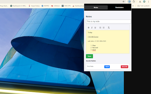 My Notes and Reminders from Chrome web store to be run with OffiDocs Chromium online My Notes and Reminders from Chrome web store to be run with OffiDocs Chromium online