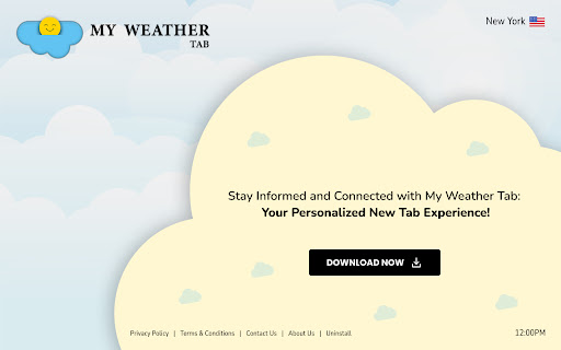 My Weather Tab from Chrome web store to be run with OffiDocs Chromium online My Weather Tab from Chrome web store to be run with OffiDocs Chromium online