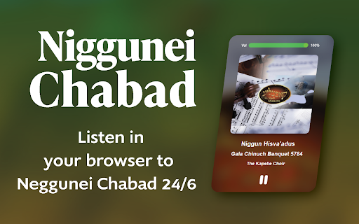 Neggunei Chabad Music stream from Chrome web store to be run with OffiDocs Chromium online Neggunei Chabad Music stream from Chrome web store to be run with OffiDocs Chromium online