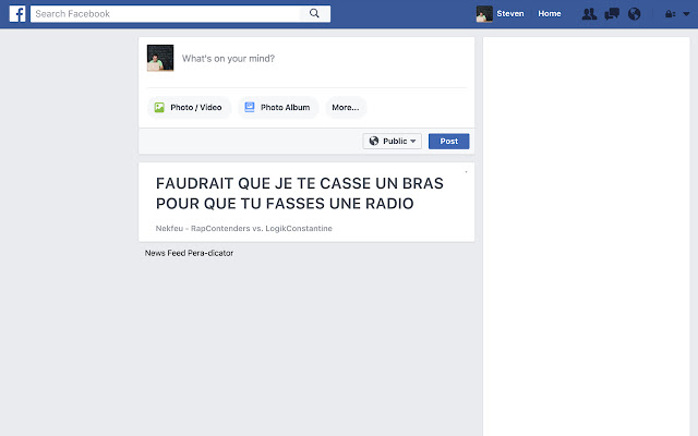 News Feed Pera dicator for Facebook from Chrome web store to be run with OffiDocs Chromium online News Feed Pera dicator for Facebook from Chrome web store to be run with OffiDocs Chromium online