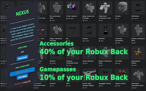 Nexus Roblox from Chrome web store to be run with OffiDocs Chromium online Nexus Roblox from Chrome web store to be run with OffiDocs Chromium online