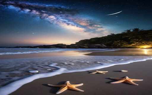 Night beach wallpaper from Chrome web store to be run with OffiDocs Chromium online Night beach wallpaper from Chrome web store to be run with OffiDocs Chromium online