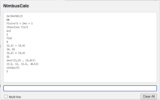 NimbusCalc from Chrome web store to be run with OffiDocs Chromium online NimbusCalc from Chrome web store to be run with OffiDocs Chromium online