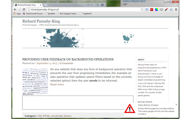 NoIndex,NoFollow Meta Tag Checker from Chrome web store to be run with OffiDocs Chromium online NoIndex,NoFollow Meta Tag Checker from Chrome web store to be run with OffiDocs Chromium online