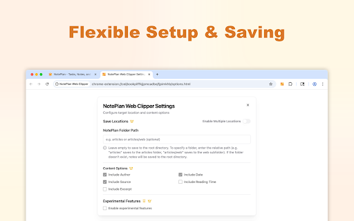 NotePlan Web Clipper from Chrome web store to be run with OffiDocs Chromium online NotePlan Web Clipper from Chrome web store to be run with OffiDocs Chromium online