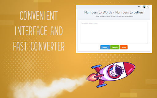 Numbers to Words Numbers to Letters from Chrome web store to be run with OffiDocs Chromium online Numbers to Words Numbers to Letters from Chrome web store to be run with OffiDocs Chromium online