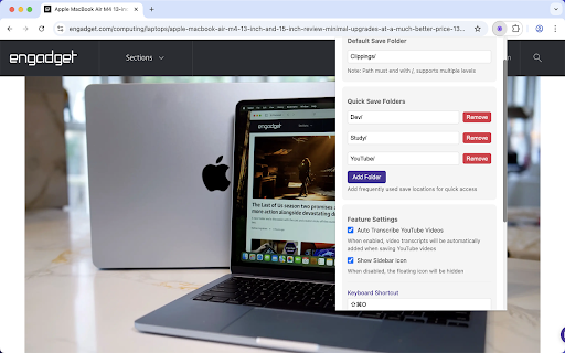 Obsidian Easy Clipper from Chrome web store to be run with OffiDocs Chromium online Obsidian Easy Clipper from Chrome web store to be run with OffiDocs Chromium online